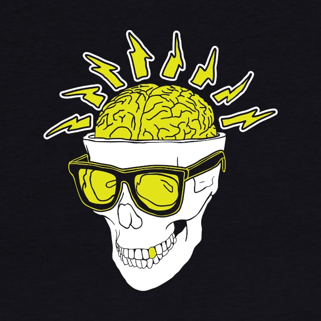 Radical 80s Skull Retro by Natural 20 Shirts